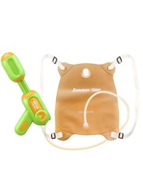 Kids TPU Backpack Water Spray Toy Summer Beach Water Games Toy(Green)