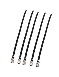 5pcs Bicycle Pedal Strap Spinning Bicycle Aluminum Buckle Fixed Rope(Single)