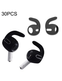 30PCS Ultra-thin Earphone Ear Caps For Apple Airpods Pro(Black)
