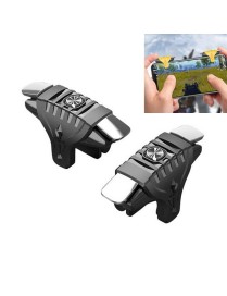 2 Pairs F01 Electroplating Mechanical Shaft Bidirectional Button Auxiliary Shooting Game Handle for Mobile Phones within The Thi