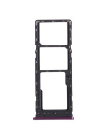 For infinix Hot 9 Play X680 C680B X680C SIM Card Tray + SIM Card Tray + Micro SD Card Tray (Purple)