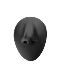 Simulation Facial Features Silicone Model Practice Display Props, Style:Nose(Black)