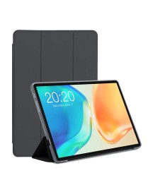For Teclast M40 Plus 3-Fold Holder Folio Leather Tablet Smart Case(Grey)