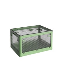 Folding Outdoor Camping BBQ Snacks Slider Storage Box, Size: Small(Green)