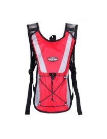 Outdoor Sports Mountaineering Cycling Backpack Water Bottle Breathable Vest(Red)