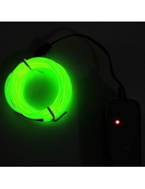 Flexible LED Light EL Wire String Strip Rope Glow Decor Neon Lamp USB Controlle 3M Energy Saving Mask Glasses Glow Line F277(Lem