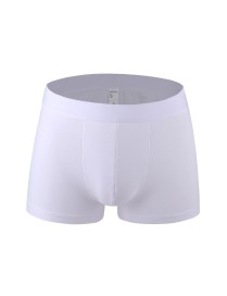 Men Cotton Sexy Boxer Underwear (Color:White Size:XXL)
