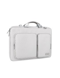 ST11 Polyester Thickened Laptop Bag, Size:15.6 inch(Silver Gray)