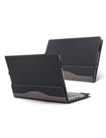 For Lenovo ThinkPad E15 Gen 2 Laptop Leather Anti-Fall Protective Case(Black)