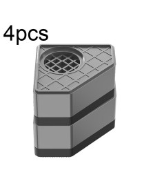 4pcs Double-layer BS-XYJJD Household Washing Machine Refrigerator Non-slip Shock-absorbing Floor Mat