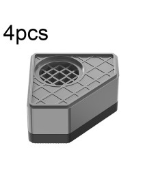 4pcs Single-layer BS-XYJJD Household Washing Machine Refrigerator Non-slip Shock-absorbing Floor Mat