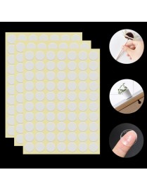 21pcs/sheet 40x0.5mm Round Transparent Double-Sided Adhesive Tape Waterproof Traceless Acrylic Glue