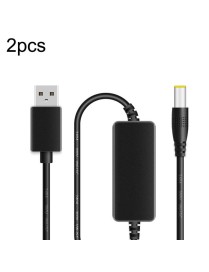 2pcs DC 5V To 9V USB Booster Cable Mobile Power Monitoring Power Cord
