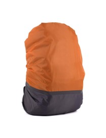2 PCS Outdoor Mountaineering Color Matching Luminous Backpack Rain Cover, Size: XL 58-70L(Gray + Orange)