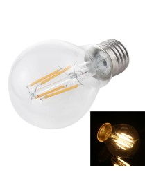 A60 E27 4W 4 LEDs 450 LM Retro Dimming LED Filament Light Bulb Energy Saving Light, AC 220V(Warm White)