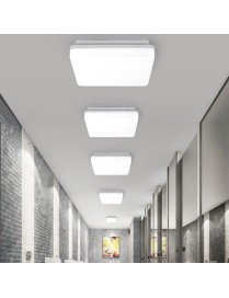 LED Ceiling Lamp Waterproof Moisture-Proof Dustproof Supply Light Bathroom Balcony Lamp, Power source: 330mm 36W(Square White Li