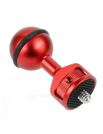 2.5cm Ball Head Clip for Action Camera Underwater Video Camera Light Diving Joint(Red)