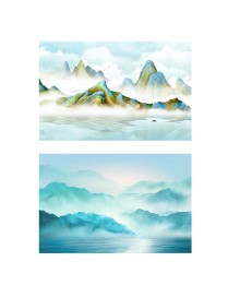 3D Double-Sided Matte Photography Background Paper(National Wind Landscape 1)
