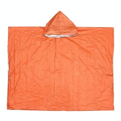 Outdoor Cycling Thickened Reflective Windproof Multifunctional Raincoat(Orange)
