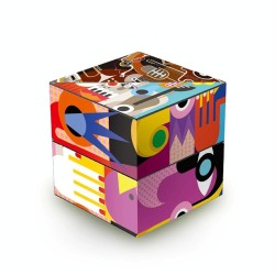 Qiyi Geometric Infinite Magic Cube Space Thinking Puzzle Decompression Toy(Abstract Painting)